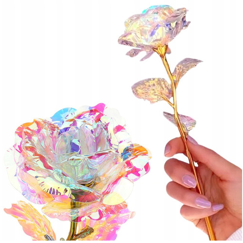 Ewige regenbogenrose mit led - regenbogenrose,