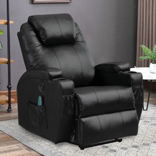 Elektrisch Massagesessel Heizung Relaxsessel mit USB Polstersessel