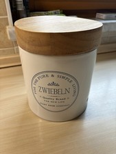 KHG Zwiebeltopf Keramik Weiß