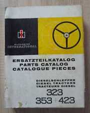 IHC Schlepper 323 + 353 + 423 Ersatzteilkatalog