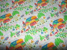 Bettwäsche Bauernhof Stoff 70er vintage fabric bedding farmyard 70s Graziela-Ära