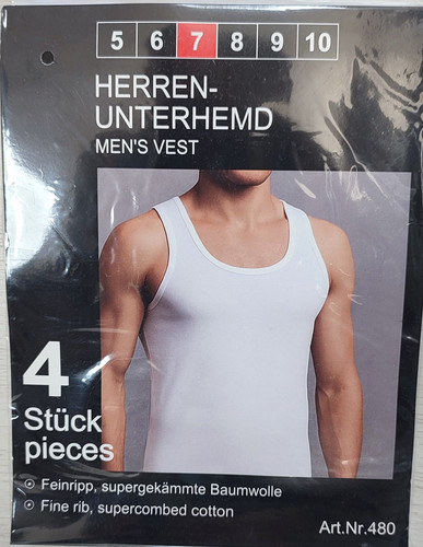 Herren unterhemden - 4x,