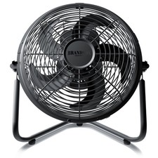 Brandson Ventilator 30cm Windmaschine 55W 5 Blätter Schwarz Matt