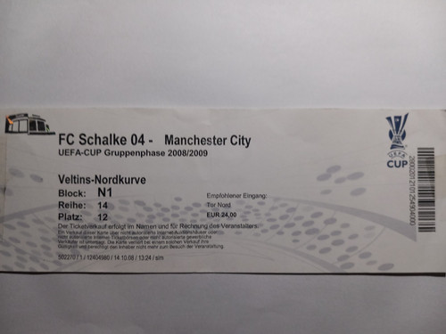 Ticket eintrittskarte uefa - /,