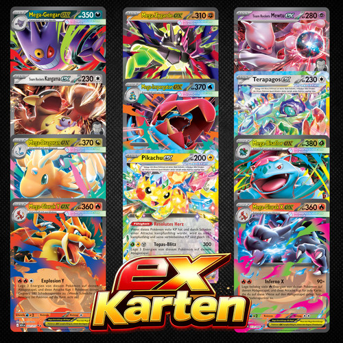 Pokemon karten auswahl - ex,