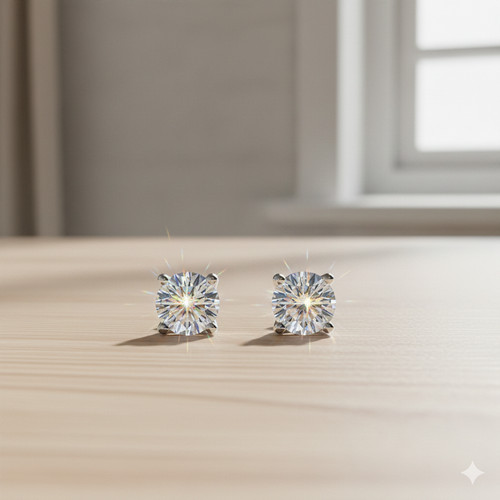5ct ohrringe weißgold - ohrringe,