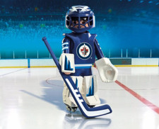 PLAYMOBIL 9020 NHL Winnipeg Jets Torwart Eishockeyspieler Figur 9 Tlg. NEU OVP
