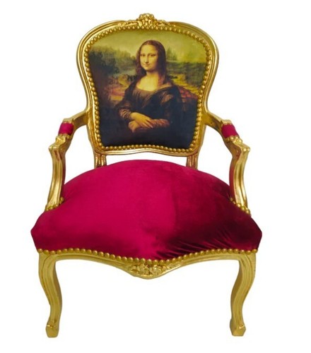 Barockstuhl salonstuhl rot - barockstuhl,