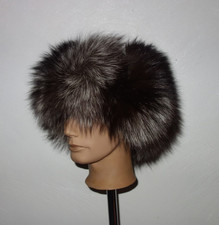 Silberfuchs Pelzmütze Persianer Kappe Echtfell Mütze  Fuchs Fell Silver Fox Hut