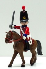 GARDE REITER ROT HUSAR DRAGONER A Playmobil zu Franzose Napoleon Custom RAR !