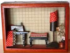 Alter Wand Schaukasten aus