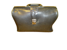 Aktentasche Ledertasche Vintage Ranzen Tasche schwarz 43x30x15 cm