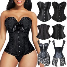 Schwarz Corsage übergröße