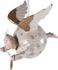 Dicker Schwebeengel, Schutzengel,  in 3 Farben - 18*18*18 cm