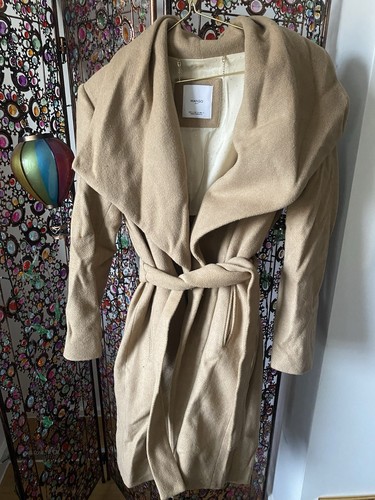 Camel farbener wollmantel - camel,