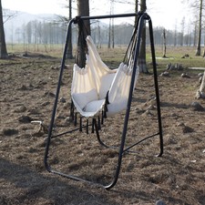 B-WAREN Hängesessel Hängeschaukel Hängestuhl Hängekorb outdoor gestell indoor