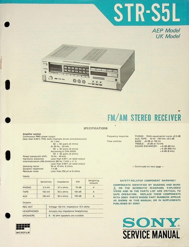 Service manual sony - manual,