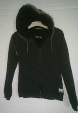 Schwarze Sweatjacke mit