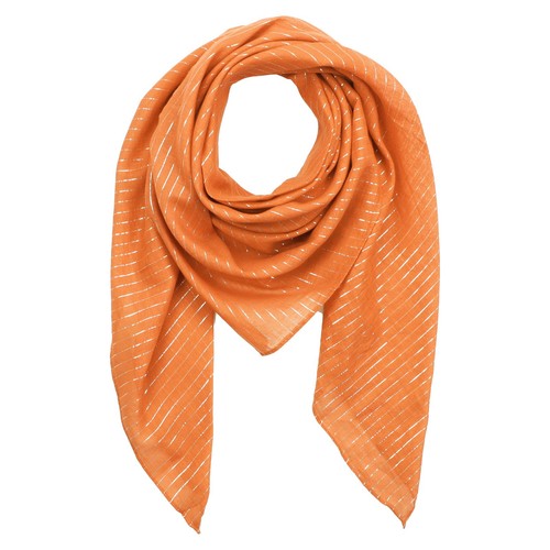 Baumwolltuch orange lurex - baumwolltuch,