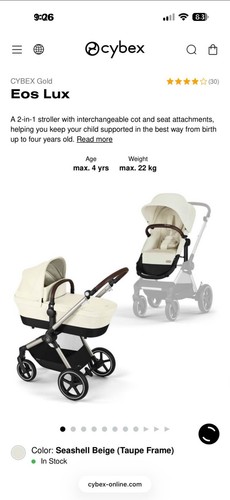 New sealed box cybex - new, eos