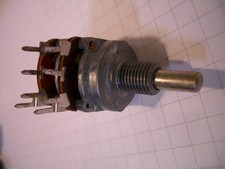 1 Stk. Potentiometer 47K, Stereo, 6mm Metall 0,2W RUF