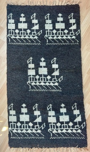 Handgewebter wandbehang wolle - wandbehang,