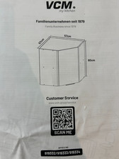 VCM Küchenschrank cm Hängeschrank Küche Eckschrank Weiß Neu