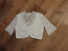 Super schöne Dirndl Bluse Gr. M 38/40  mit Spitze neu kurzarm ** Oktoberfest