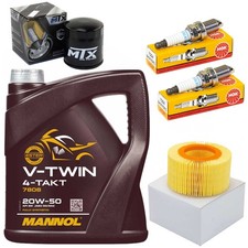 Wartung Ölfilter Luftfilter Öl 4L Set Zündkerze für BMW R 1100 GS 850 1150 93-05