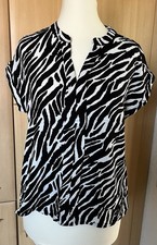 Zebra Bluse Comma Gr. 38 Top