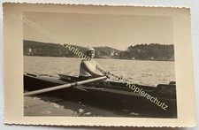 orig. Photo Postcard Rowing