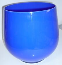 riesig ! Spiegelau Glas Vase Crystal blau ,Vintage  25 / 22 cm 1,9 kg retro art