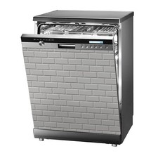 Haftende Folie Geschirrspüler