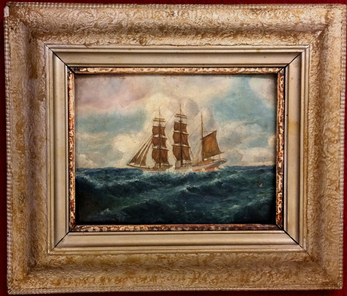 ölgemälde segelschiff - Ölgemälde, in