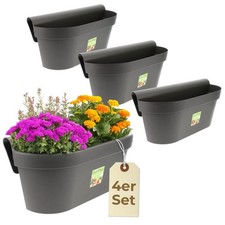4er Set Geländerkasten Balkon