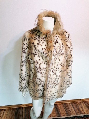 Damen luchs webpelz jacke - luchs,
