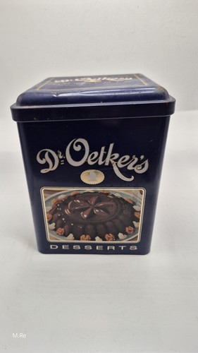 Vintage blechdose oetker - blechdose,