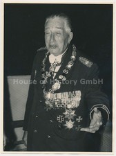 146741: Graf Luckner,  Portraitfoto als Schützenkönig, Orden Ordensspange Kette