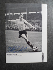 Willi Sturm Borussia Dortmund DERBYSTAR Autogrammkarte org. signiert   #229