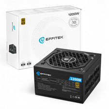 PC Netzteil 1200Watt ATX 3.1 für PCIe 5.1 GPU 80 Plus Gold+Pl Japan Kondensator