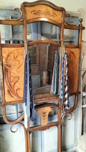 Jugendstil bugholz garderobe - jugendstil, bugholz-garderobe