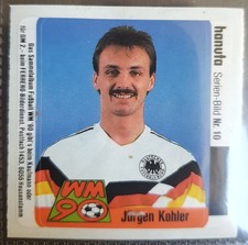 Ferrero 1990 Hanuta Sticker WM 90  "Jürgen Kohler" Serien Bild 10