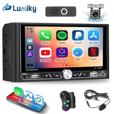 2 DIN 6.8" Autoradio Wireless Apple Carplay Android Auto AM FM RDS BT USB +Kam