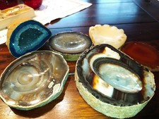 Mineralien Halbedelsteine Drusen aus Nachlass 6 tlg  Konfolut