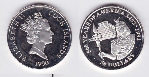 Dollar silbermünze cook - 50,