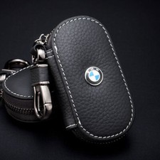 BMW schlüsselanhänger etui schlüsseltasche echt leder autoschlüssel Schwarz  DE