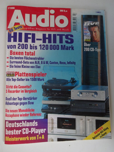 Audio t a cd - 7/98,,