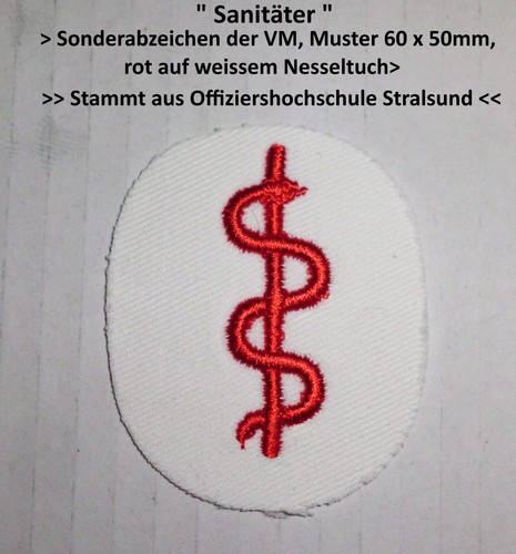 Sonderabzeichen der - ",