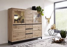 Highboard Wildeiche 166x40x148