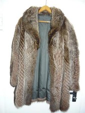 Pelzmantel Rotfuchs Dachs Modehaus Echtpelz Pelzjacke Gr. 44 Sankt Moritz TOP